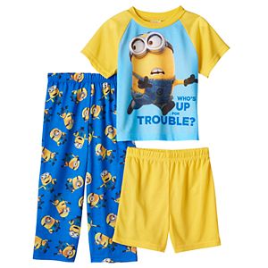 Toddler Boy Despicable Me Tee, Shorts & Pants Pajama Set