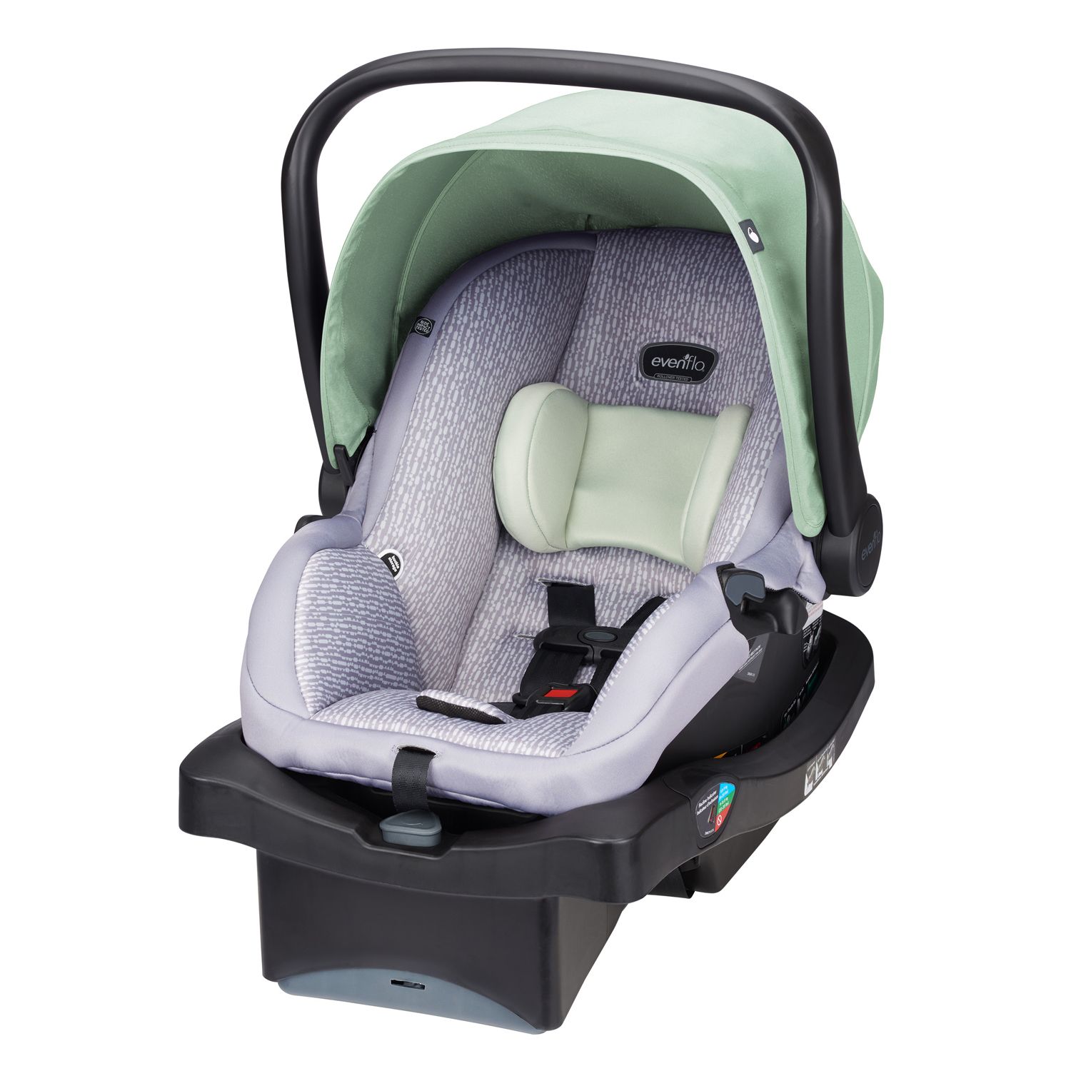 evenflo infant car seat and stroller