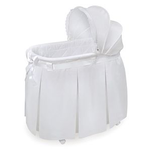 Badger Basket Wishes Oval Bassinet & Full Length Skirt