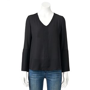 Women's ELLE™ Pleated Sleeve Top