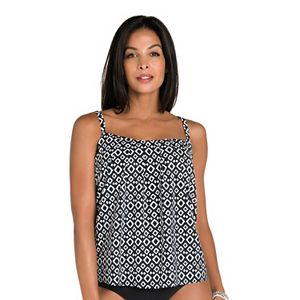 Women's Upstream Pleated Shell Tankini Top