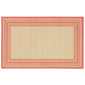 Trans Ocean Imports Liora Manne Terrace Multi Border Indoor Outdoor Rug