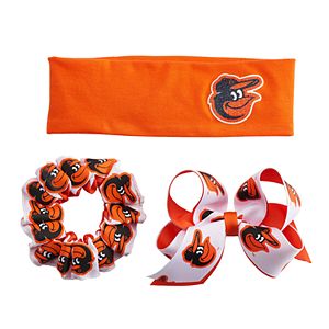Baltimore Orioles 3-Pack Hair Accessory Set