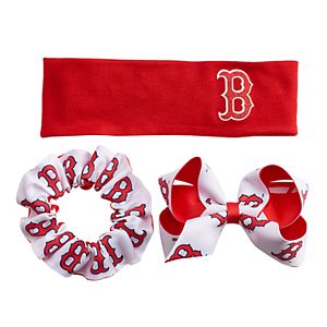 Boston Red Sox 3-Pack Hair Accessory Set
