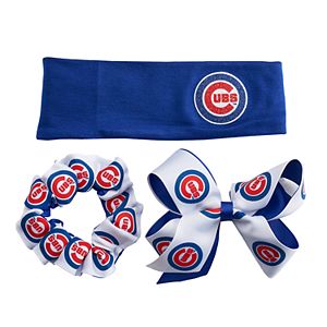 Chicago Cubs 3-Pack Hair Accessory Set