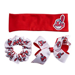 Cleveland Indians 3-Pack Hair Accessory Set