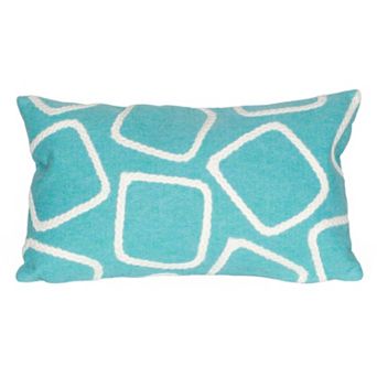 Liora Manne Squares Indoor Outdoor Throw Pillow