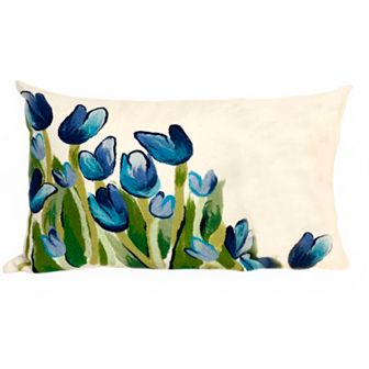 Liora Manne All-Over Tulips Indoor Outdoor Throw Pillow