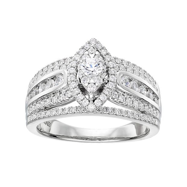 Vera wang marquise on sale engagement ring