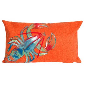 Liora Manne Lobster Indoor Outdoor Throw Pillow