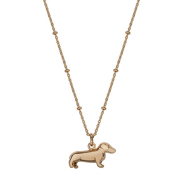 Dachshund Collection Exceptional Gift Pendant Dog Crystal Necklace