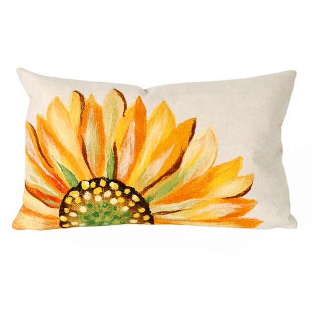 Sunflower throw shops pillow