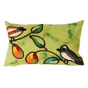 Liora Manne Song Birds Indoor Outdoor Throw Pillow