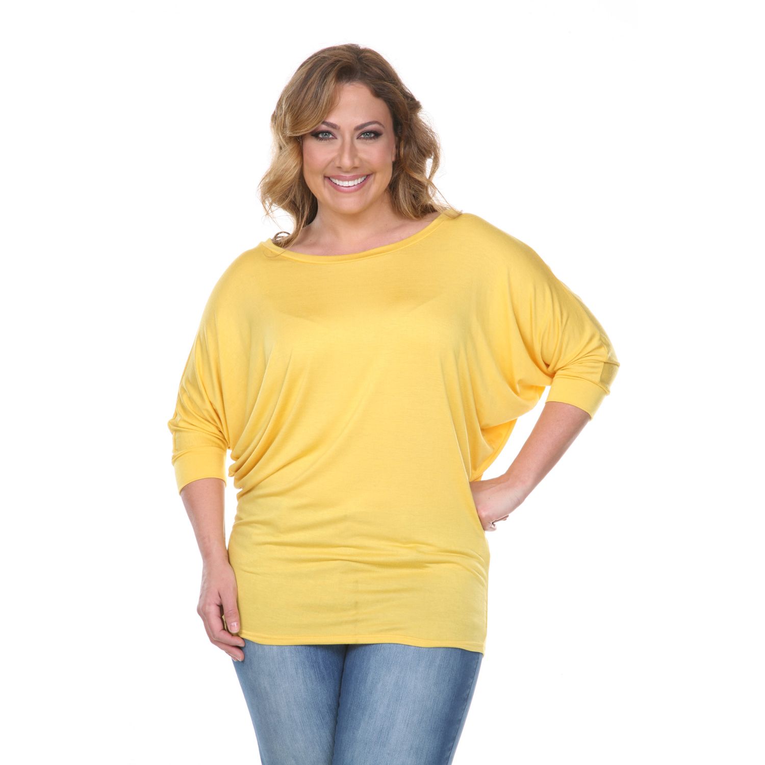 white mark plus size tops