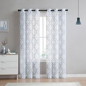 VCNY Home 2-pack Charlotte Embroidery Sheer Curtain