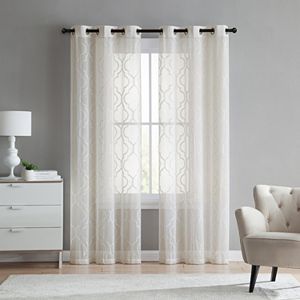 VCNY Home 2-pack Charlotte Embroidery Sheer Curtain