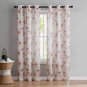 VCNY Home 2-pack Jasmine Semi Sheer Printed Curtain