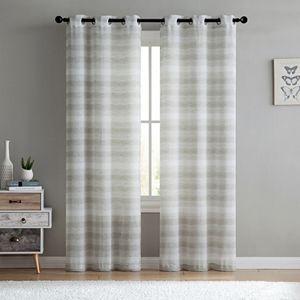 VCNY South Hampton Sheer Window Curtain Set