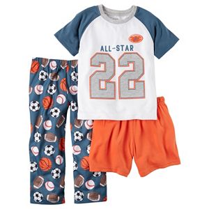 Boys 4-12 Carter's All-Star 3-Piece Pajama Set