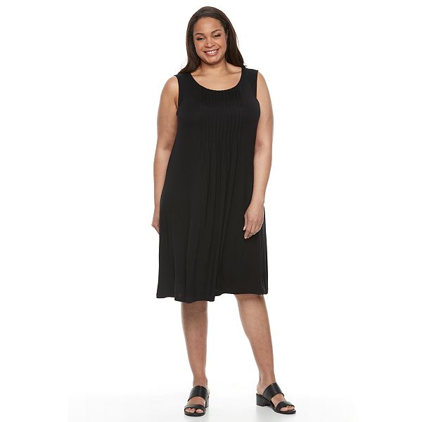 Plus Size Croft & Barrow® Pintuck Shift Dress