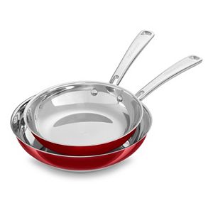 KitchenAid 8-in. & 10-in. Stainless Steel Nonstick Skillet Set