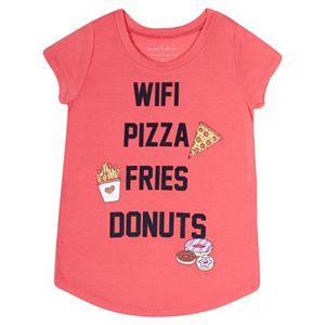 Girls Plus Size Harper & Elliott Rounded-Hem Food Graphic Tee