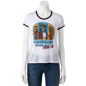 Juniors' Marvel Guardians of the Galaxy Vol. 2 Ringer Graphic Tee