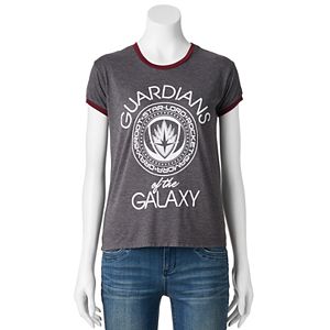 Juniors' Marvel Guardians of the Galaxy Ringer Graphic Tee