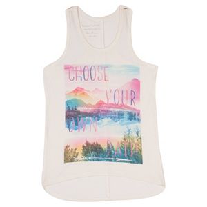 Girls Plus Size Harper & Elliott Racerback Graphic Tank Top