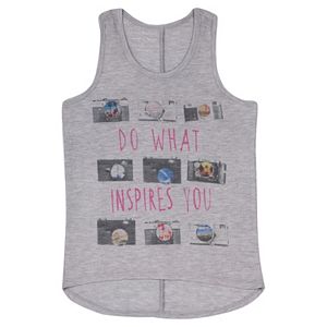 Girls Plus Size Harper & Elliott Racerback Graphic Tank Top