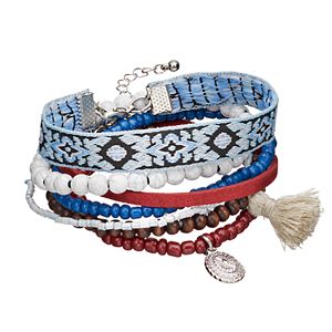 Mudd® Beaded & Embroidered Bracelet Set