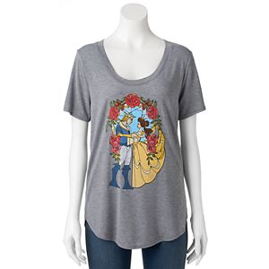 Disney's Beauty and the Beast Juniors' Stained Glass Graphic Tee