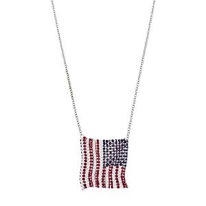 Mudd® Long American Flag Necklace