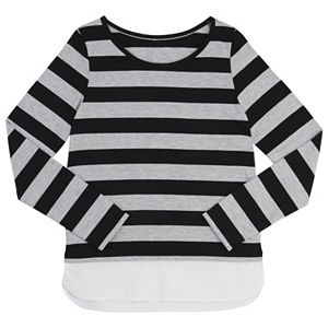 Girls 7-16 French Toast Striped Long-Sleeve Top