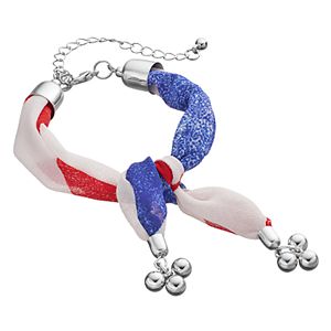 Mudd® Red, White & Blue Knotted Fabric Bracelet