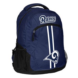 Forever Collectibles Los Angeles Rams Action Stripe Backpack