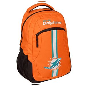 Forever Collectibles Miami Dolphins Action Stripe Backpack
