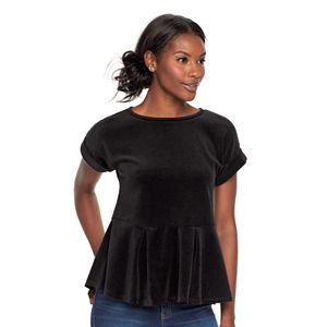 Women's Juicy Couture Velour Peplum Top