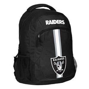 Forever Collectibles Oakland Raiders Action Stripe Backpack