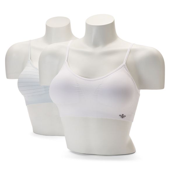 Lily of France Dynamic Duo Women`s 2-Pack Seamless Bralette, L/XL