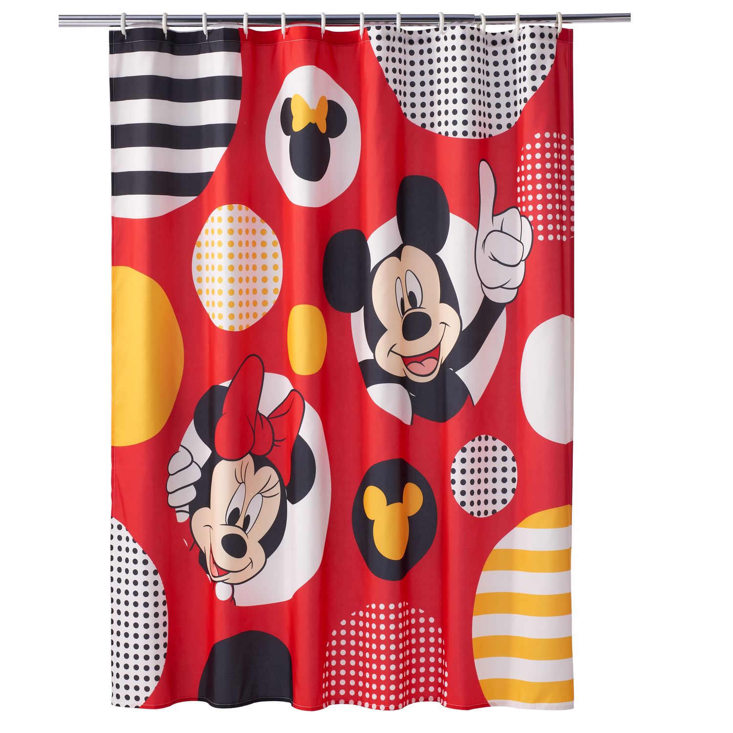 Disney S Mickey Minnie Mouse Polka Dot Shower Curtain