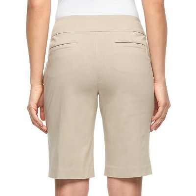 Women s Dana Buchman Midrise Pull On Bermuda Shorts