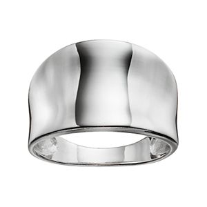 PRIMROSE Sterling Silver Cigar Band Ring