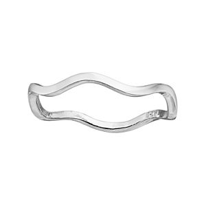 PRIMROSE Sterling Silver Wave Ring
