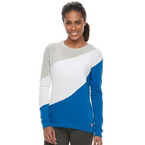 Women's FILA SPORT® Heathered Color Block Sweatshirt