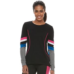 Women's FILA SPORT® Color Block Long Sleeve Sweatshirt