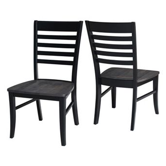 International Concepts Cosmo Ladder Back Dining Chair 2 pc Set