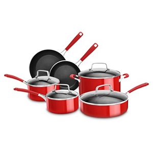 KitchenAid 10-pc. Aluminum Nonstick Cookware Set