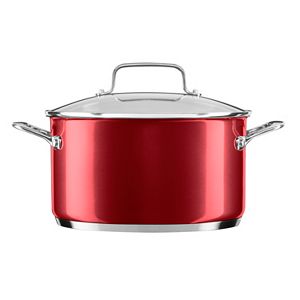 KitchenAid 6-qt. Stainless Steel Low Casserole Pan with Lid