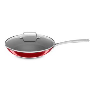KitchenAid 12-in. Stainless Steel Nonstick Skillet with Glass Lid